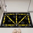 thumbnail image 4 of Felpudo de entrenamiento de fútbol | Alfombra de baño de microfibra ultra suave | Respaldo de goma antideslizante | Altamente absorbente de agua | Lavable a máquina | Versátil alfombra de entrada, 4 of 4