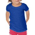 thumbnail image 4 of Kavio IJS0562 Infants Slub Raw Edge Crew Neck Short Sleeve-Baby Pink-18M, 4 of 4