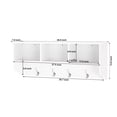 thumbnail image 6 of White wall-mounted - Cubby storage & coat hanging - Entryway / Keep your entry clean and tidy, 6 of 6