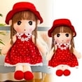thumbnail image 2 of BINGLI Soft Baby Doll with Clothes, 17.7 Cute Rag Doll Ragdoll Plush Stuffed Toy with Hat Skirt Handmade Princess Plush Toy Baby Girls Sleeping Partner Doll Xmas Birthday Gift, 2 of 9