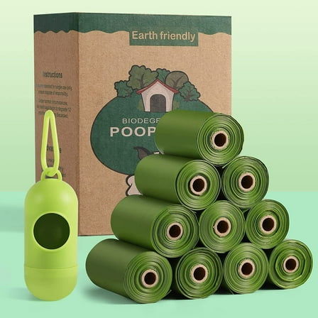 150PCS Scented Dog Poop Bag Extra Thick Dog Waste Pick up Clean Bags w/Dispenser