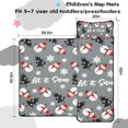 thumbnail image 5 of Gray Christmas Snowman Pattern Toddler Nap Mats for Kids Preschool,50"x20" Sleeping Mat Bag or Kids,Toddler Sleeping Bag,Toddler Nap Mat or Daycare, 5 of 6
