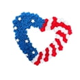 thumbnail image 4 of Guirnalda patriótica para festival, decoración de guirnalda, corona patriótica americana para pared Corazón, 4 of 9