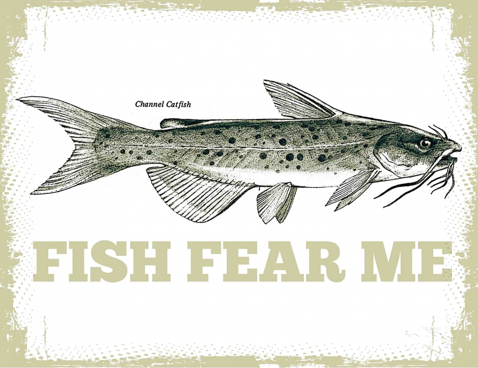 Marmont Hill Fish Fear Me by Saturday Evening Post Painting Print on Canvas