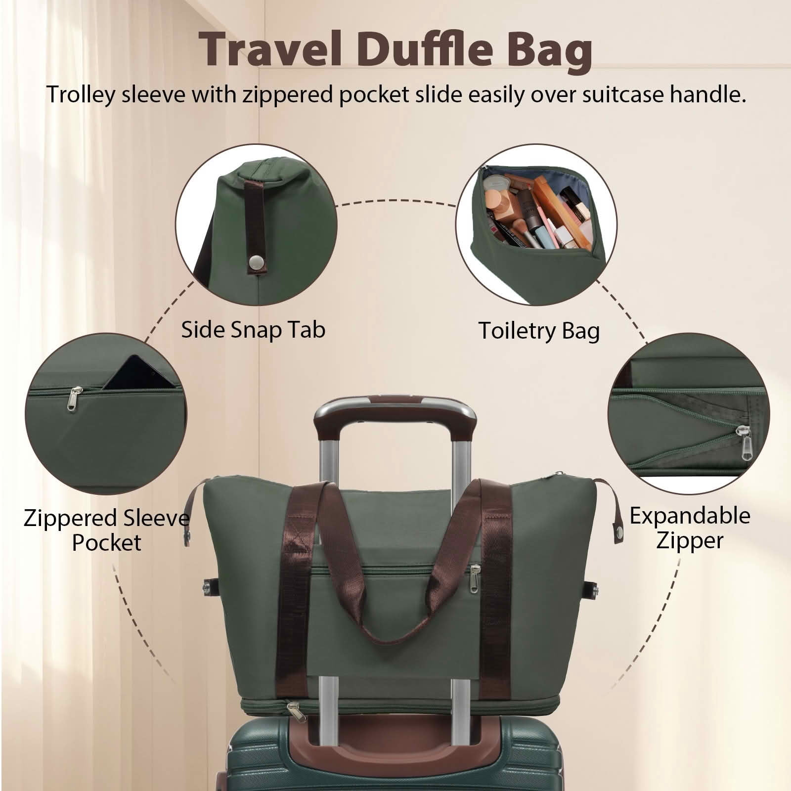 MAYEERTY 20" ABS Hardside Carry On Suitcase, Airline Approved Lightweight Travel Luggage with Silent Spinner Wheels and TSA Lock