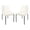 Ivory, variant on Loft Contemporary Vegan Leather Metal Side Chair in Ivory - Set of 2