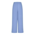 thumbnail image 4 of Jewelreauty High Waisted Palazzo Pants for Women Casual Tie Knot Wide Leg Business Work Pants 2025, 4 of 5