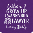 thumbnail image 4 of Inktastic Future Lawyer Like Daddy Boys or Girls Baby Bib, 4 of 4