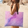 thumbnail image 5 of Colorful Tie Dye Vortex Picnic Blanket Waterproof Outdoor Beach Blanket Hand-held Pad Suitable for Travel, Camping, Beach, Family Gatherings, 5 of 8