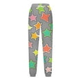 thumbnail image 6 of Riecok Jogger Sweatpants for Girls Waisted Drawstring with Pockets Printing Casual Trackpants Gray 13 Years, 6 of 7