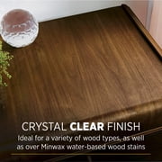 Minwax Polycrylic Protective Finish, Clear Matte, Clear, 1 Quart