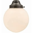 thumbnail image 4 of Meyda Tiffany 165492 Revival Schoolhouse 8" Wide Semi-Flush Globe Ceiling Fixture - Brown, 4 of 7