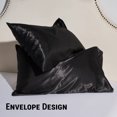 thumbnail image 3 of Gogreen Satin Pillowcase for Hair and Skin, Silk Satin Pillowcase 2 Pack, Pillow Cases Set of 2, Silky Pillow Cover with Envelope Closure (20"x36", Black, King), 3 of 5