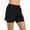 Black, variant on High Waist Loose Fit Workout Shorts for with Zipper Secure Design Comfortable Athletic Running Yoga Exercise Casual Wear Fishnet Shorts Women Womens Shorts Womens Knit Shorts Women's Shorts