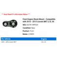 thumbnail image 2 of Front Engine Shock Mount - Compatible with 2010 - 2013 Lincoln MKT 3.5L V6 2011 2012, 2 of 2