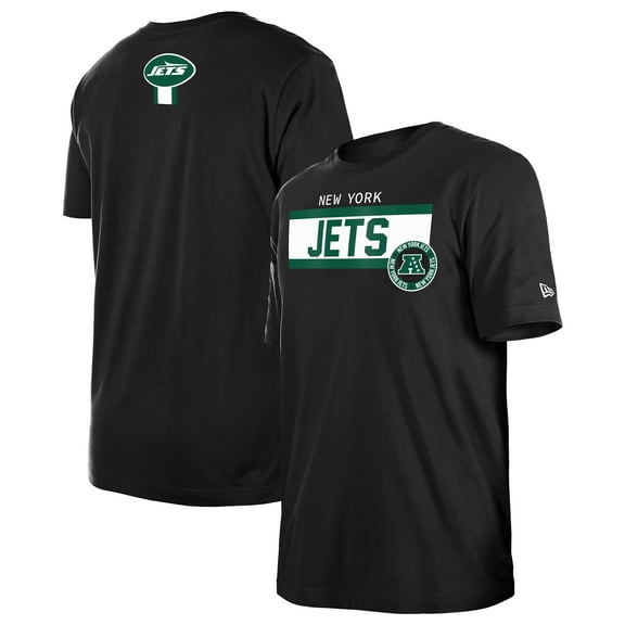 Men's New Era  Black New York Jets 3rd Down High Density Print T-Shirt