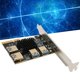thumbnail image 5 of PCI-E Riser Card, Gpu Riser Card Direct Power Supply PCI-E X4 1 To 4 16X Slot Stable For Windows XP/Win7/Win8/Win10/LNUX /D0S, 5 of 8