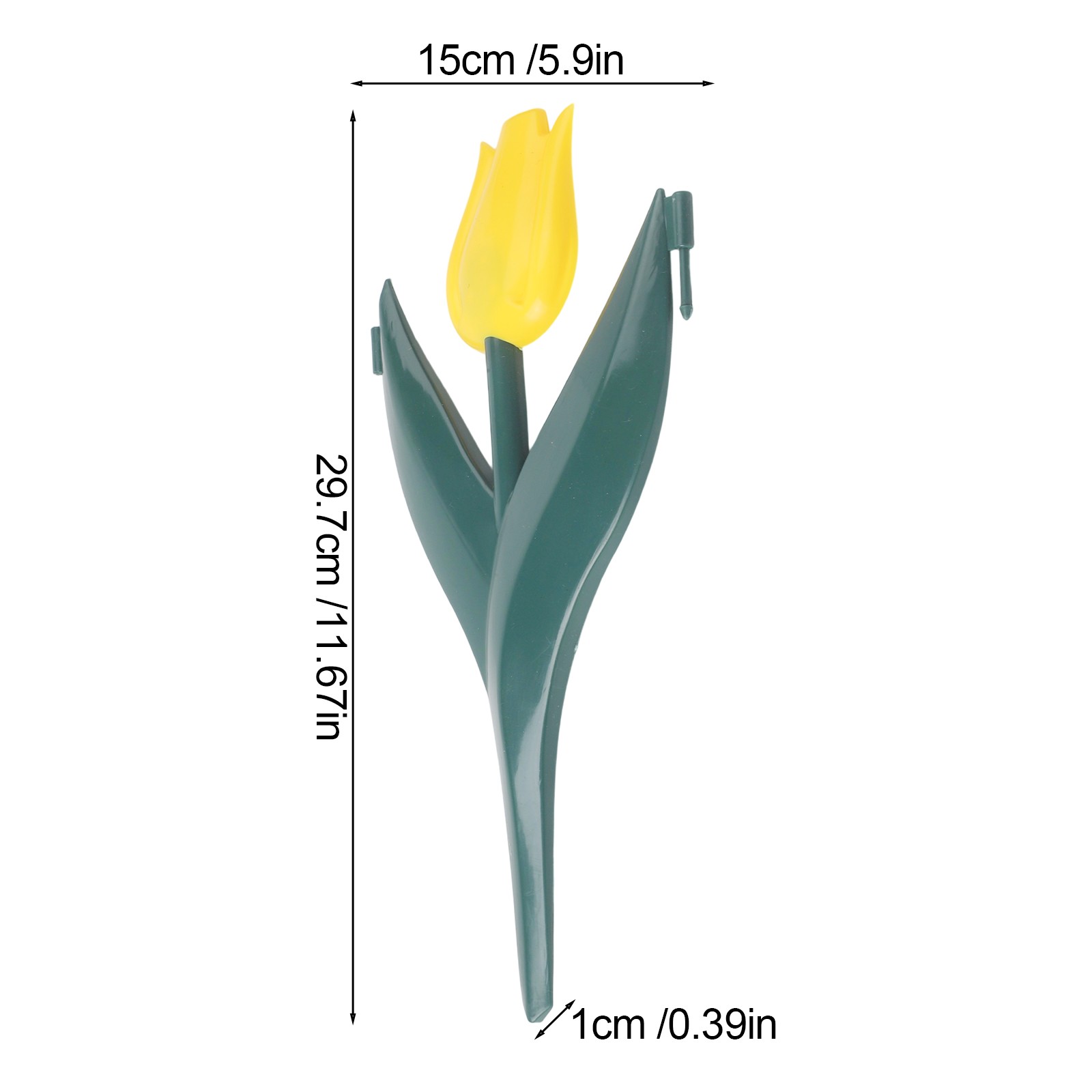 SPRING 12Pcs Plastic Tulip Garden Fence For Outdoor Landscape Edging Decoration