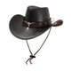thumbnail image 4 of Accesorios de sombrero de vaquero occidental Sombrero de jazz para festival de música Escenario Actuación Playa Marrón oscuro, 4 of 8
