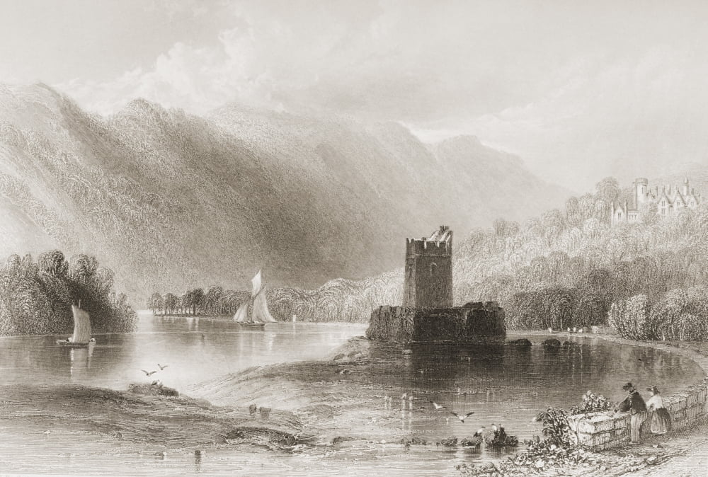 Narrow Water Castle Carlingford Lough Co Lough IrelandDrawn By WHBartlett Engraved By CCousen From The Scenery And Antiquities Of Ireland By NPWillis And JStirling CoyneIllustrated From Drawings By WH