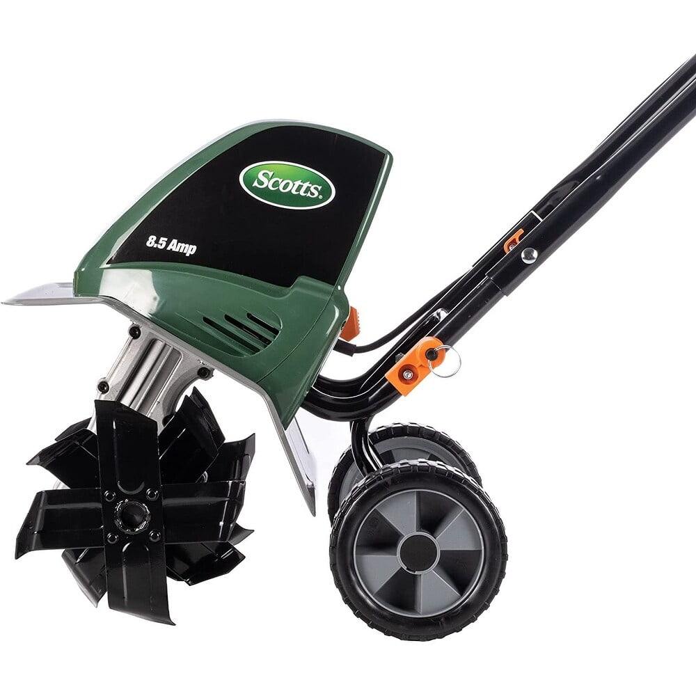 Scotts Outdoor Power Tools 11-Inch 8.5-Amp Corded Electric Garden Tiller Cultivator, Green