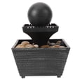 thumbnail image 3 of UPKOCH 1Pack Decorative Table-Top Water Fountains Tabletop Fountain Black Resin Chinese Style For Home 11.8x4.5x4.5in, 3 of 8