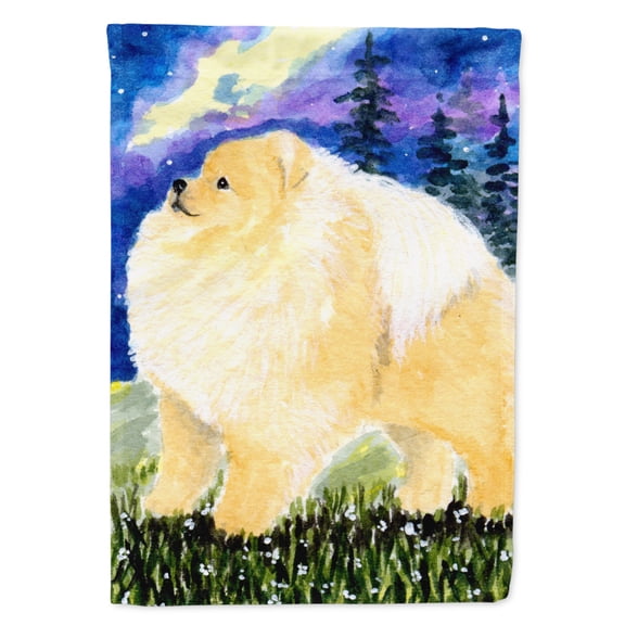 Pomeranian Garden Flag