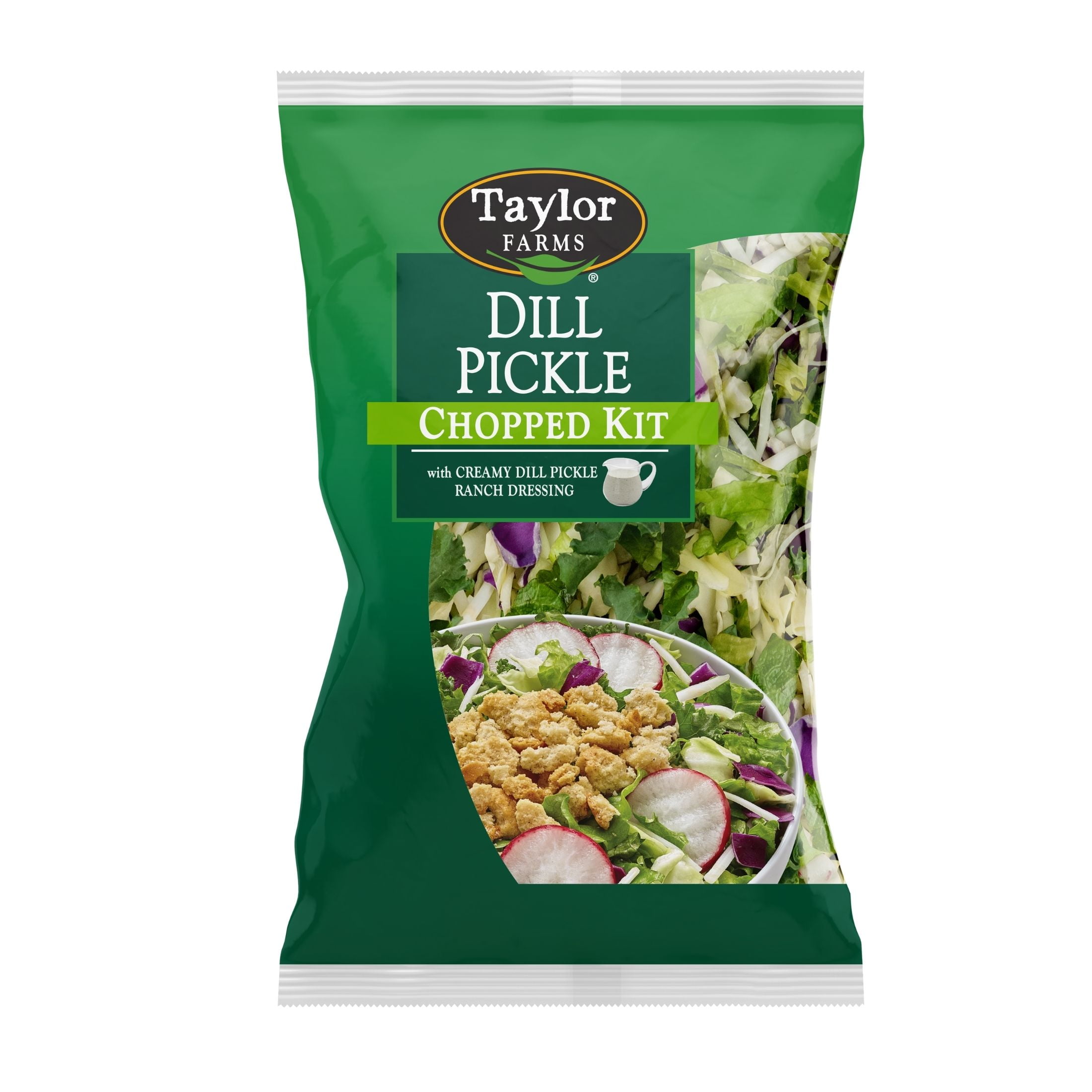Taylor Farms Dill Pickle Chopped Salad Kit, 11.75 oz Bag, Fresh
