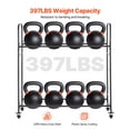 thumbnail image 3 of VEVOR Rolling Tire Storage Rack 2-Shelf Tire Holder Hold up to 12 Standard Tires, 3 of 9
