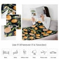 thumbnail image 4 of Spring Yellow Lemon Flannel Blanket for Bed, Green Leaves Botanical Country Retro Soft Cozy Warm Couch Throw Blanket, Lightweight Fluffy Plush Bedding Blankets for Sofa Decor All Season 31.5"x47", 4 of 7