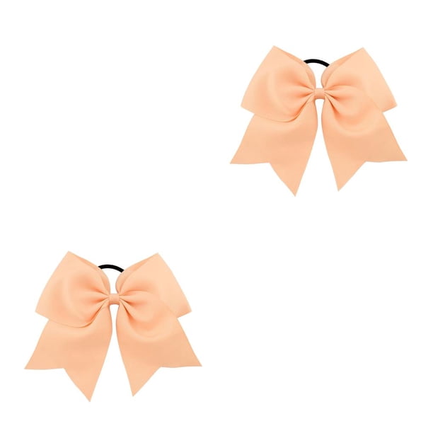 Minnieouse Banda para el cabello grande Nudo de lazo Goma elástica gruesa Elásticos sin enganches Bobbles Scrunchies Multicolor Rosa claro Rosa claro 2piezas Minnieouse CBP458595