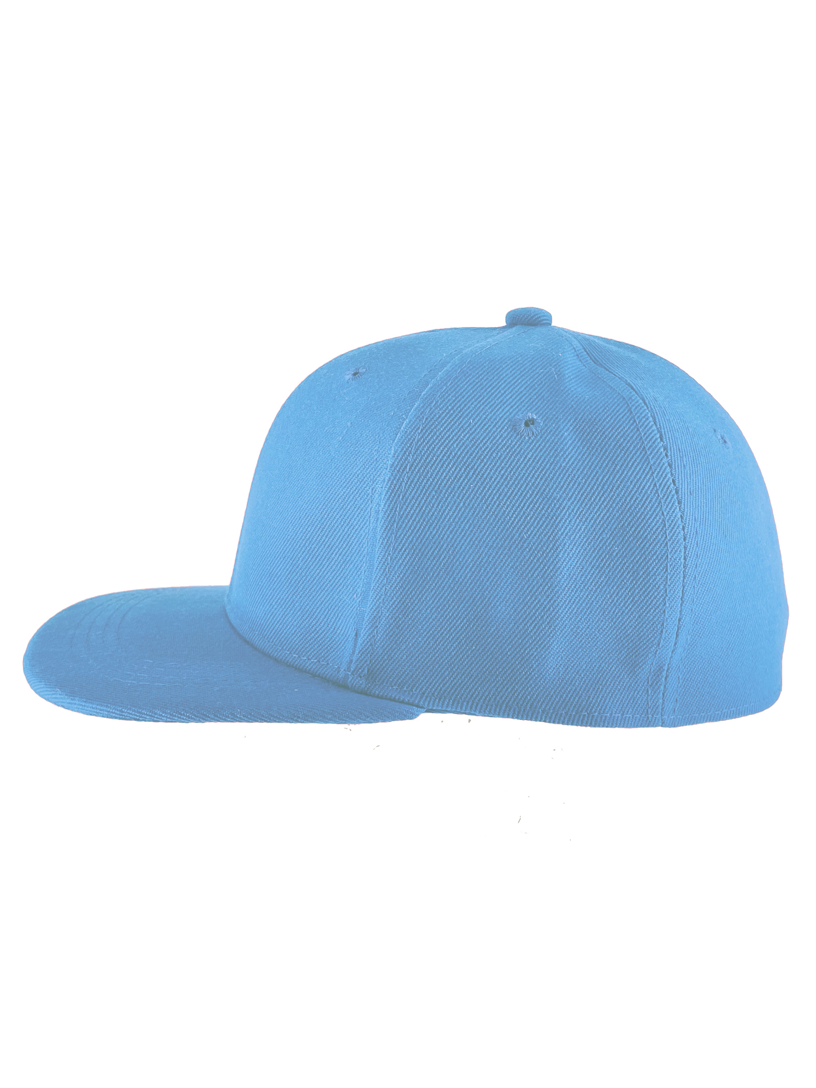 Top Headwear Plain Flat Bill Fitted Hat, Sky Blue 7 3/4 - image 4 of 4