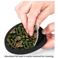thumbnail image 3 of Silicone Non-Slip Drink Coasters with Removable Printed Absorbent Felt Pad - Set of 4 - Skulls & Cactus Toss, 3 of 3