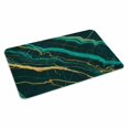 thumbnail image 2 of Marble Green Door Mat&nbsp;Indoor Outdoor Entrance,Non Slip Small Rug for Kitchen Bathroom Entryway Rug,Retro Abstract Ombre Gold Nature Cracks Washable Doormat Floor Mat for Office 18x30 Inch, 2 of 8