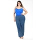 thumbnail image 5 of Pantalón de pierna ancha Roman Fashion Azul petroleo Talla 38, 5 of 6