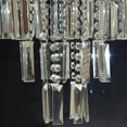 thumbnail image 3 of Royal Designs Lola Clear Crystal 1 Light Socket Chrome Finish Flush Mount Ceiling Light, 12" Diameter, 3 of 6