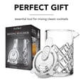 thumbnail image 7 of Final Touch 6058264 13.5 oz Glass & Stainless Steel Pitcher, Clear & Silver, 7 of 7