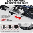 thumbnail image 3 of Young Electric Hitch Mount Bike Rack, 200 lbs Capacity, Aluminum for 2 E-Bikes, 3 of 10