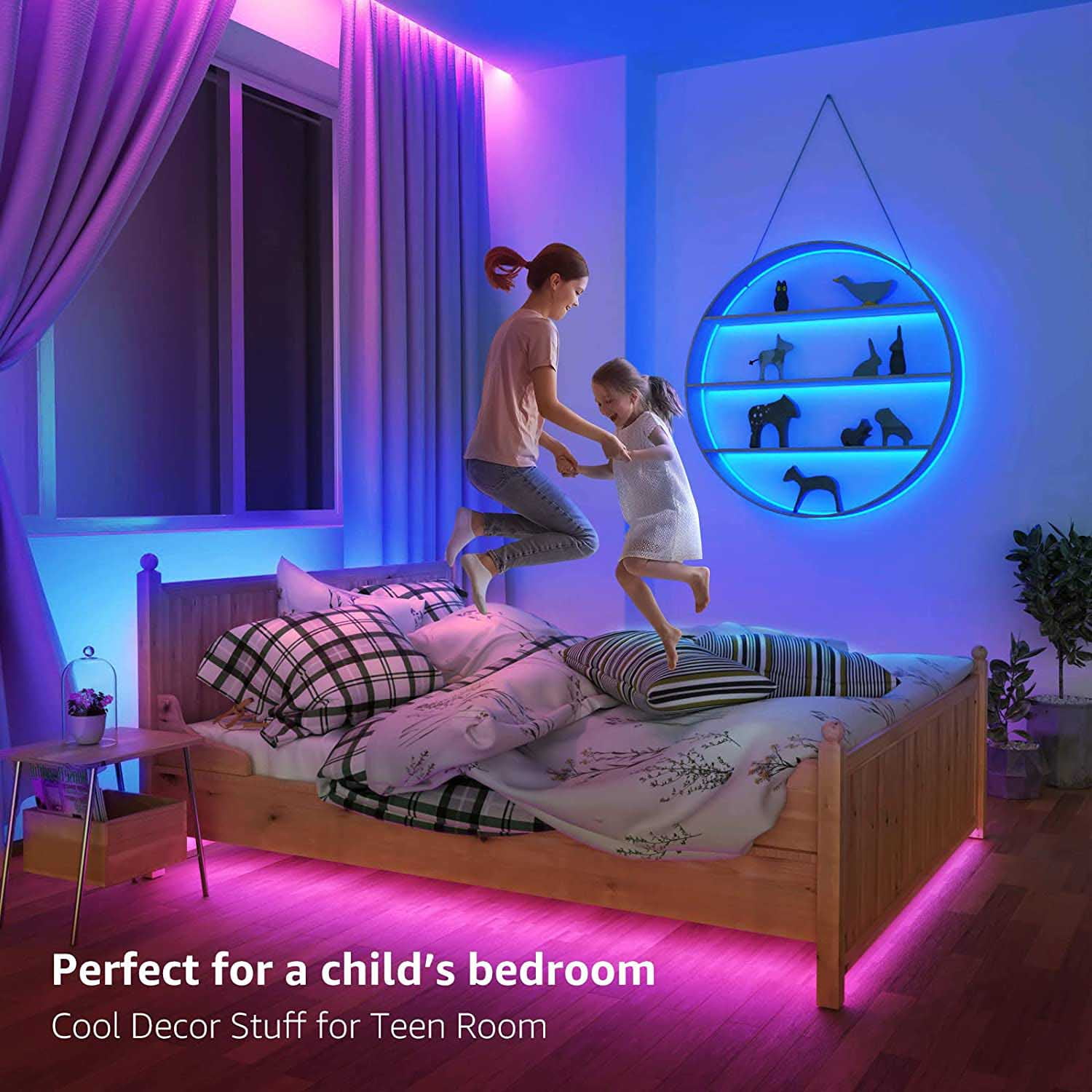 Led light themed room deals