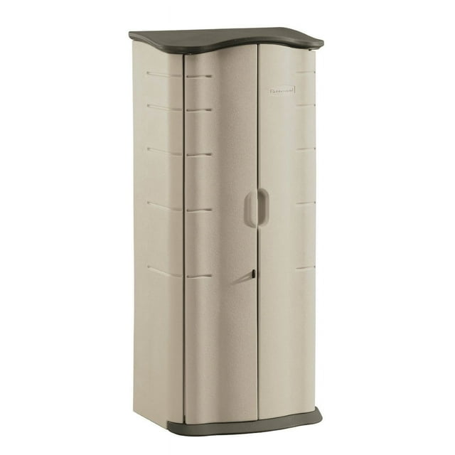 Rubbermaid Small Vertical 17 Cu.Ft. Outdoor Storage Building Shed | 3749