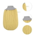 thumbnail image 3 of Unique Bargains Double-sided Gloves Bath Towel for bathroom 5.51"x9.06" 1 Pc Yellow, 3 of 6