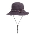 thumbnail image 2 of WITHMOONS Boonie Bush Hat Aztec Pattern Wide Brim Side Snap KR8752 (Grey), 2 of 5