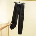 thumbnail image 2 of XuJwPNcy Cargo Pants for Women High Waisted Drawstring Pants with Pockets Trendy Lightweight Hiking Pants, 2 of 3