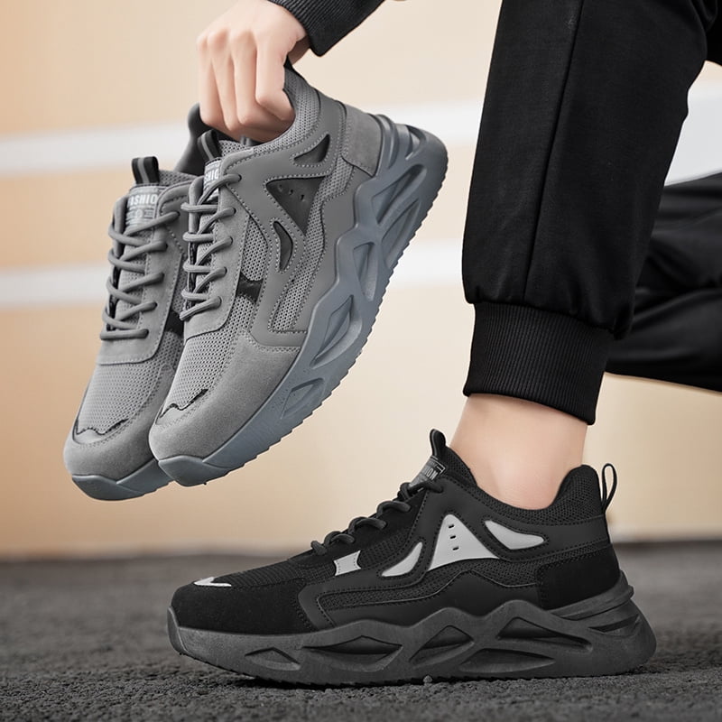 Men'S New Season Outdoor Sports Hiking Shoes That Are Both Stylish And Classic, Featuring Breathable Mesh, Thick Soles for Shock Absorption, Slip Resistance, Durability, And High Elasticity
