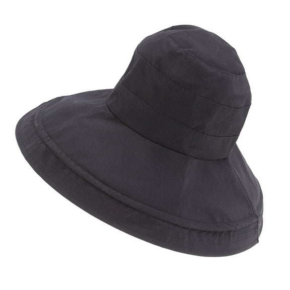 LEORX Floppy Wide Brim Hat Fisherman Hat Black 1Pack for Boating Activities