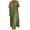 Army Green, variant on LYXSSBYX Homecoming Dresses for Women Women's Cotton Linen Solid Color Loose V-Neck Short Sleeved Dress