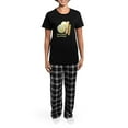 thumbnail image 4 of CafePress - Wakey Wakey Eggs N Bakey Women's Dark Pajamas - Women's Short Sleeve Print T-Shirt and Pants Dark Cotton Pajama Set, 4 of 7