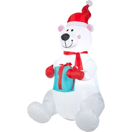 6ft inflatable polar bear