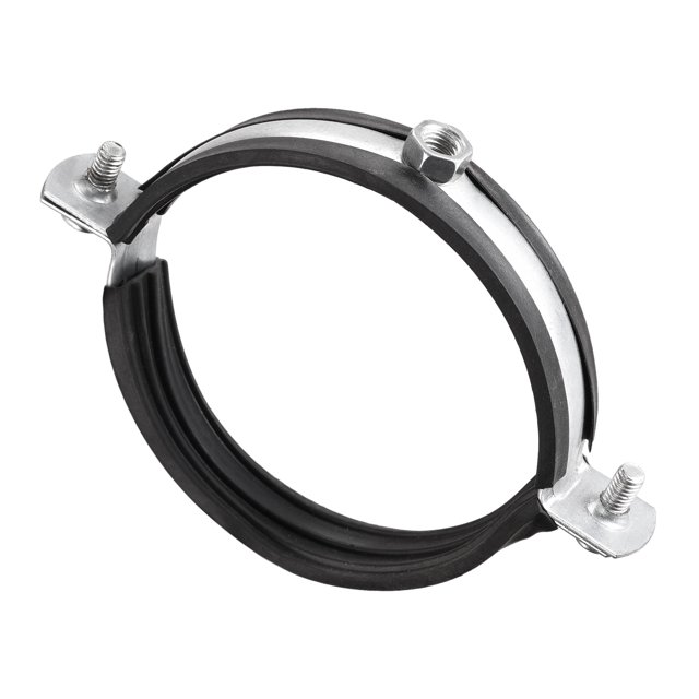 Unique Bargains 3-9/16' (90mm) Iron Wall Ceiling Mount Adjustable Pipe Bracket Clamp 5 Pack