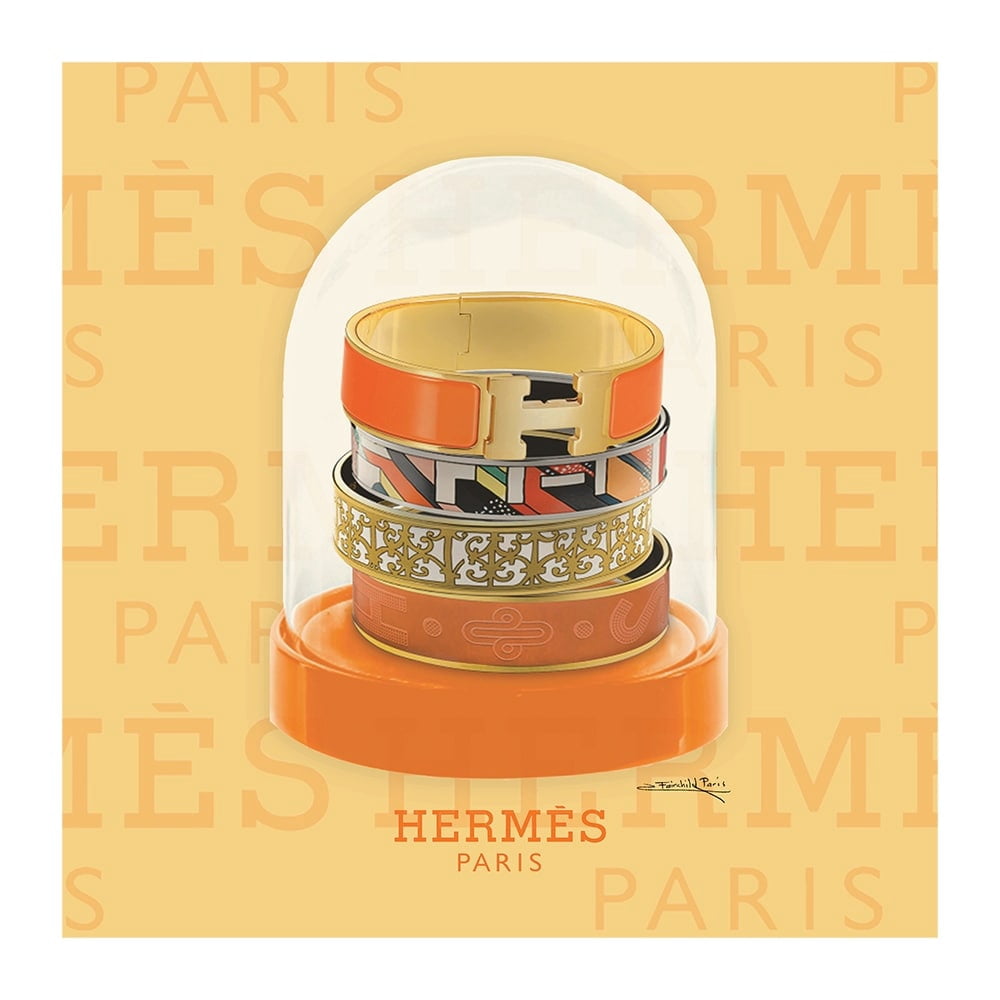 FASHION GLAM BRACELETS SNOW GLOBE - 14"x14" Canvas Artwork 16 x 20